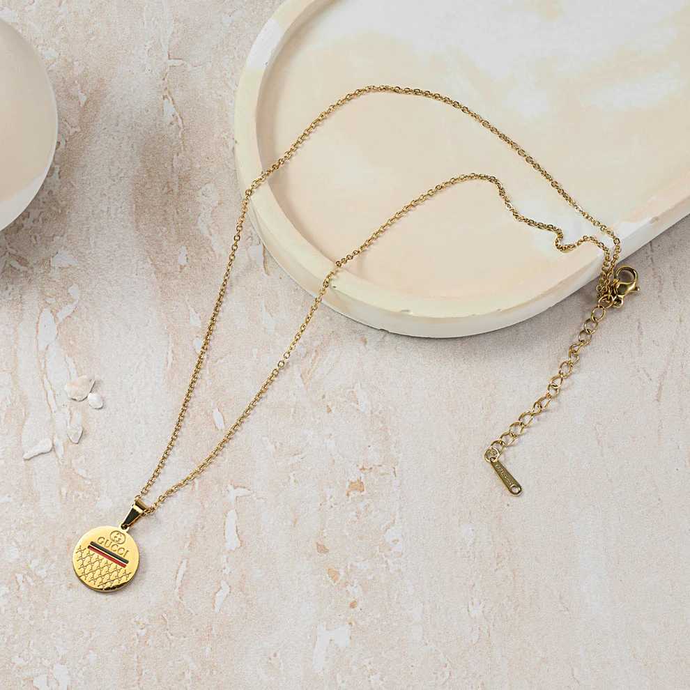 Stainless steel Gucci necklace