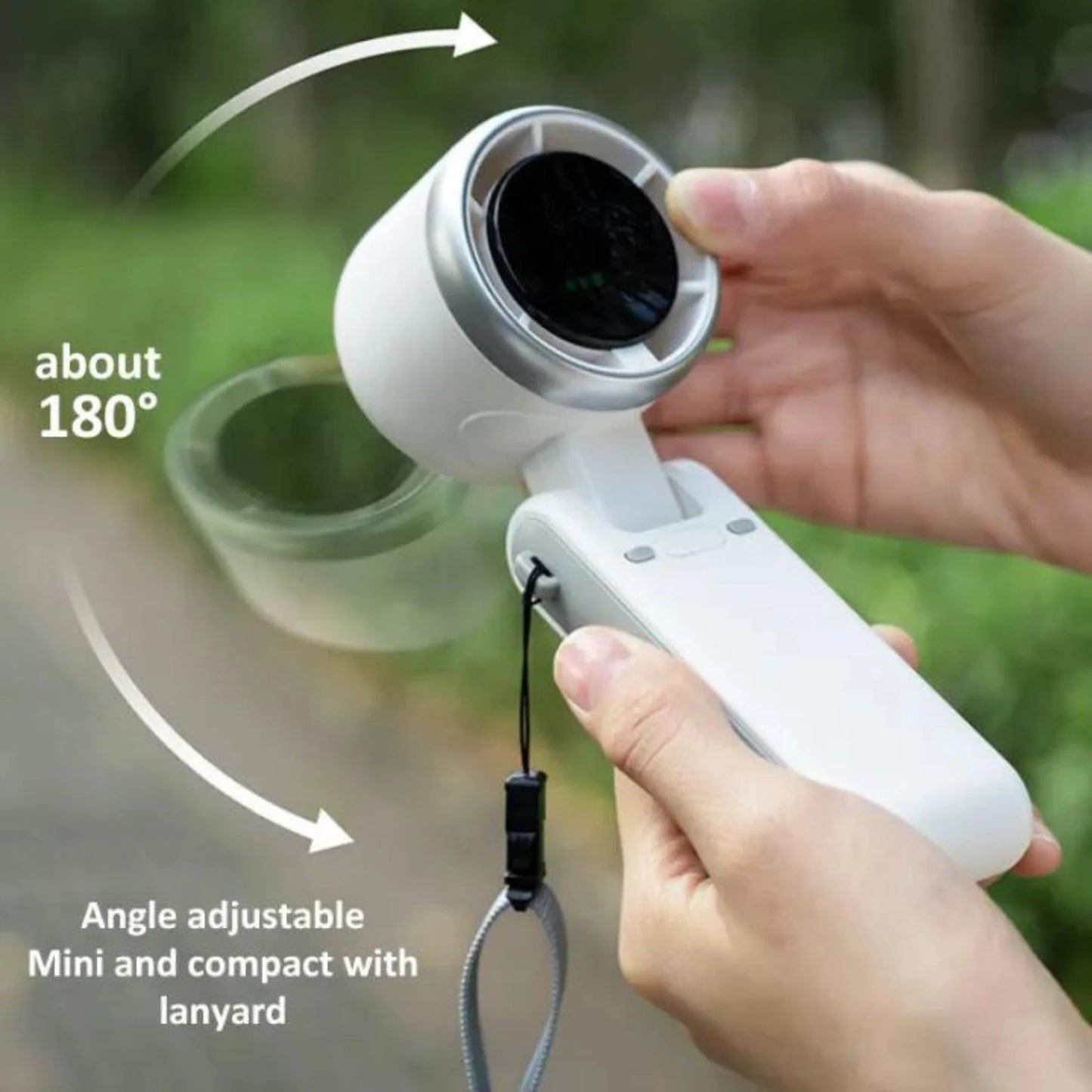Foldable Turbo Fan | 5-Speed Rechargeable