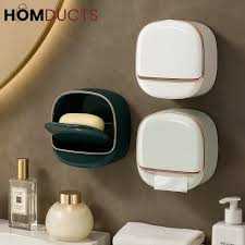 Covered Pot Style Wall-Mounted Soap Box | Double-Layer Soap Holder